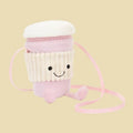 Amuseables Coffee - To - Go Pink Bag