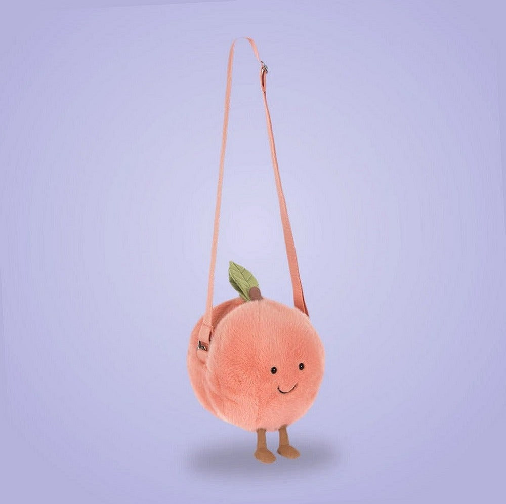 Amuseables Peach Shoulder Bag – soft plush toy