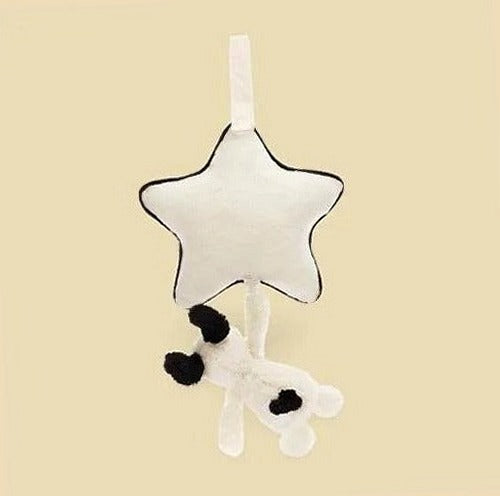 Bashful Black & Cream Puppy Musical Pull