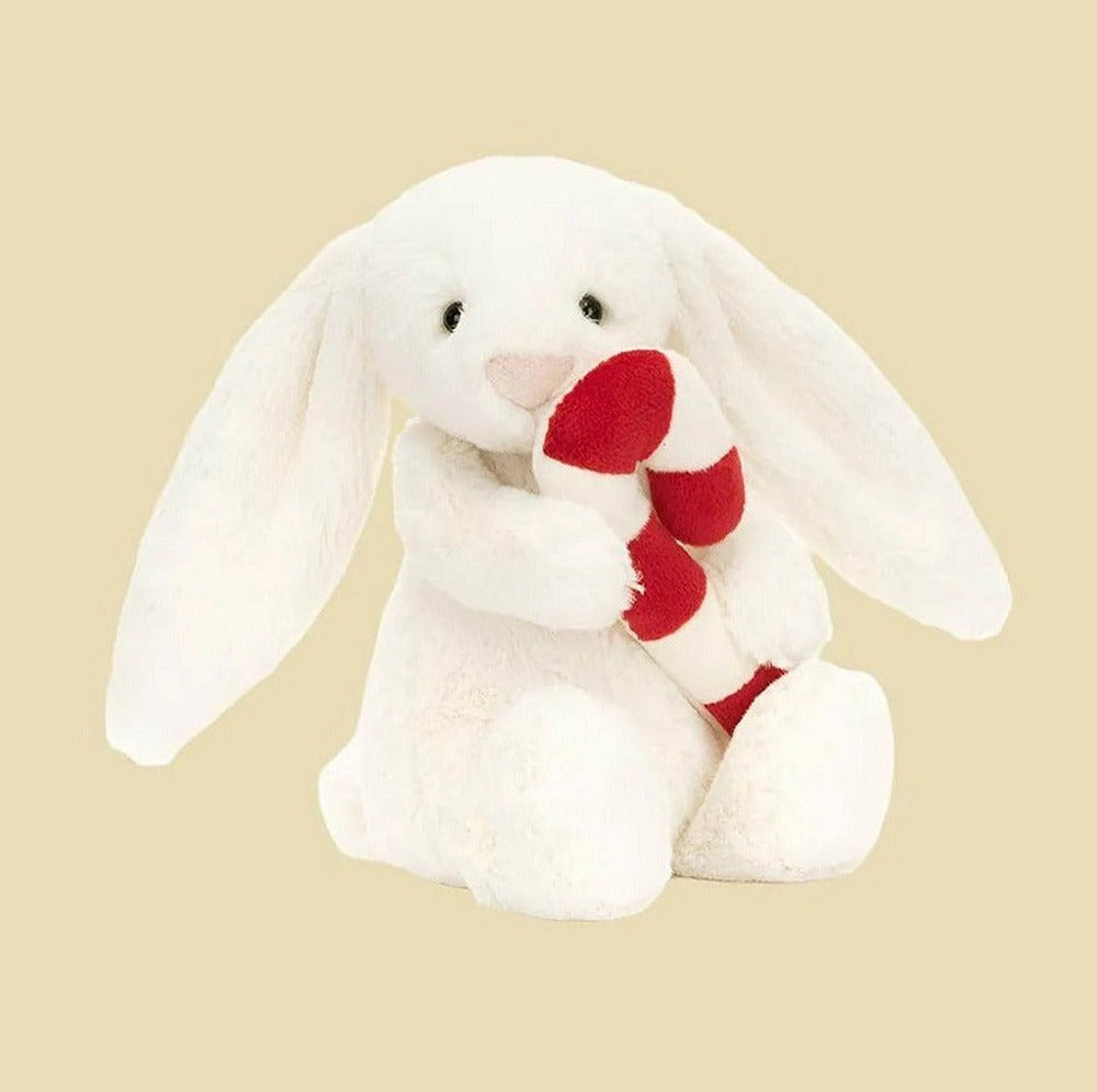 Bashful Bunny with Candy Cane