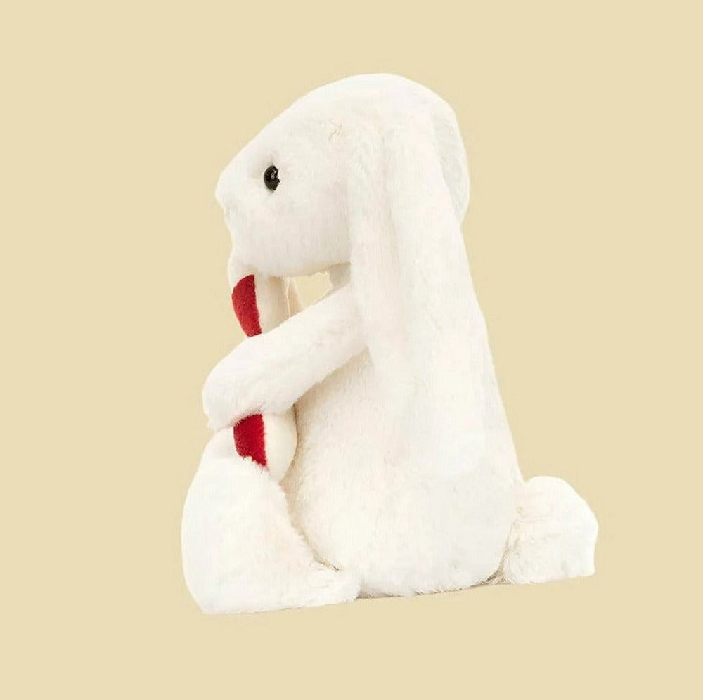 Bashful Bunny with Candy Cane