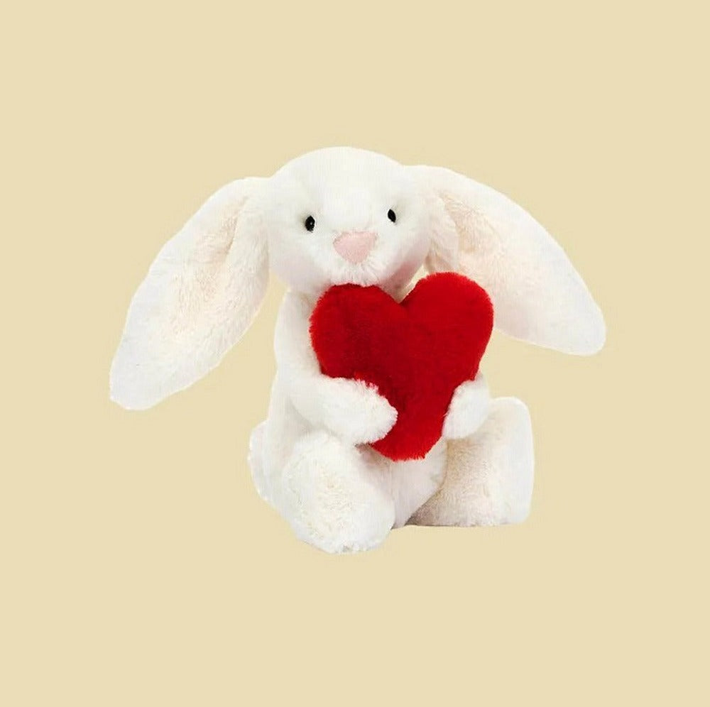 Bashful Red Love Heart Bunny