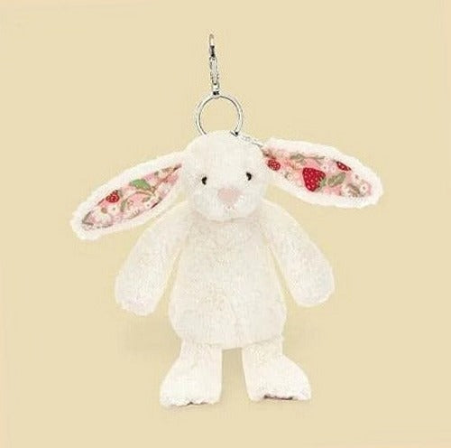 Blossom Cream Bunny 'Berry' Bag Charm