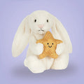 Cream Bunny with Star – soft plush toy