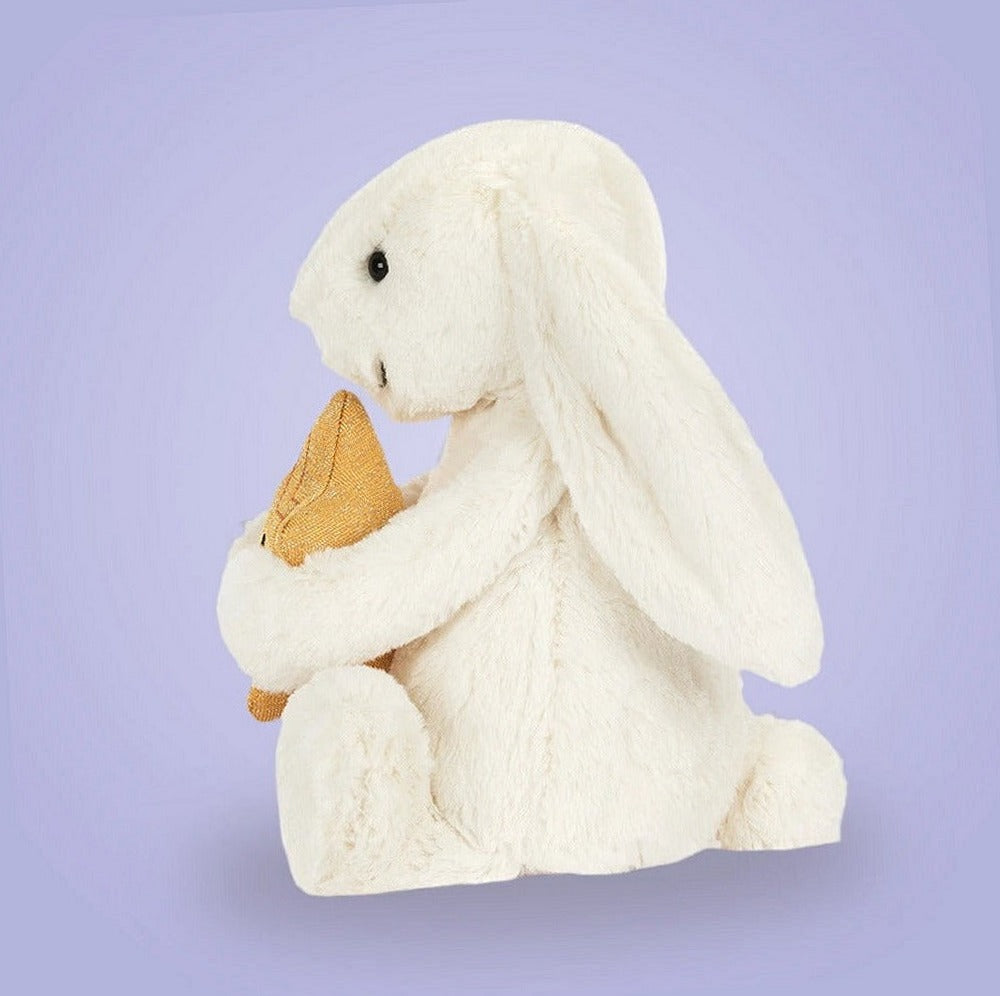 Cream Bunny with Star – soft plush toy, view 3