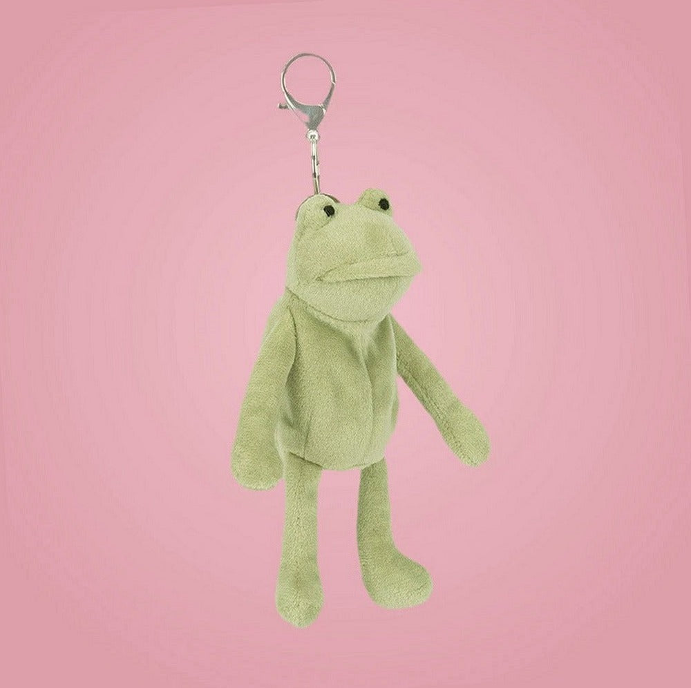 Fergus Frog Bag Charm – soft plush toy