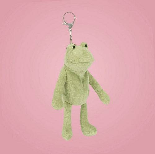 Fergus Frog Bag Charm – soft plush toy