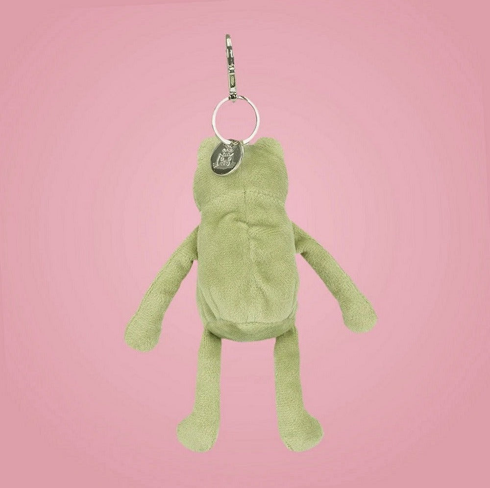 Fergus Frog Bag Charm – soft plush toy, view 4