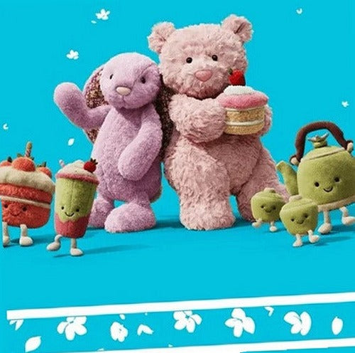 Leola Bear with Strawberry Cake