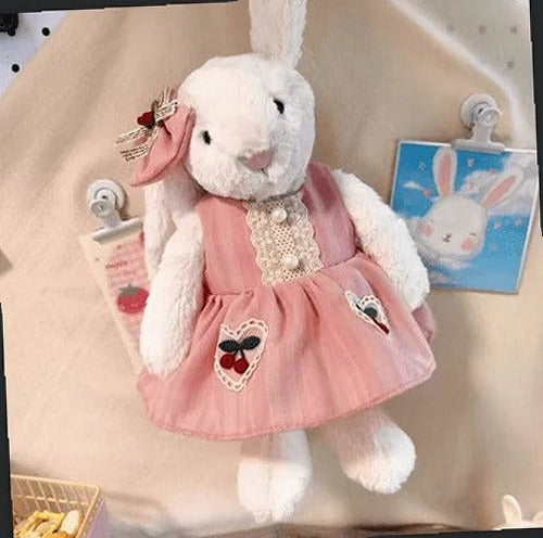 Pink Cherry Dress Set – Sakura - Inspired Dress & Hair Clip (for Bashful Bunny Medium)