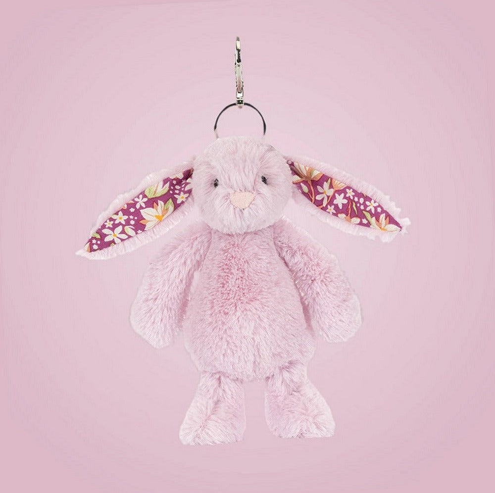 Thistlepop Blossom Bunny Bag Charm – soft plush toy, view 4